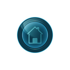 Poster - Web button home on white background. Vector design.