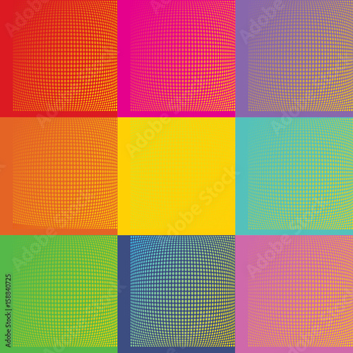 Fotografija  Pop Art Andy Warhol background with dots