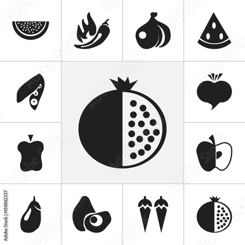 Set Of 12 Editable Dessert Icons Includes Symbols Such As Apple