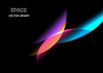 Blue, Purple, Orange, Pink Light Abstract Technology background for computer graphic website and internet.