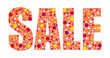© Albachiaraa - Red sale word. Colorful letters. Summer theme.