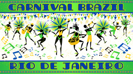 Wall Mural - Rio Carnival Poster