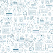 © lenoleum - Hacking and cyber crimes icons vector seamless pattern