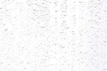 Leinwandbilder - Abstract water droplets isolated background with white background.