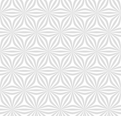 Poster - Abstraknyj monochrome pattern of lines and angles. Floral motifs.