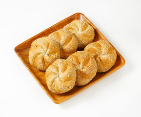 Canvas Print - whole wheat bulkie rolls