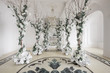 Luxurious vintage interior with mirror in the aristocratic style