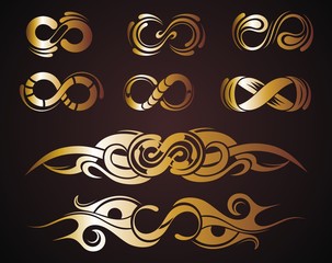Wall Mural - infinity symbols set