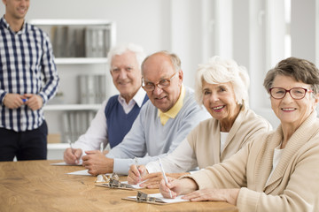 Poster - Group of happy seniors