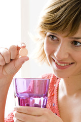 Wall Mural - model effervescent tablet of vitamin c