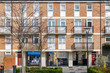 Facade of council housing flats in East London