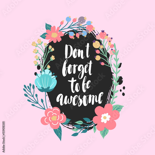Fotomural Motivational quote background