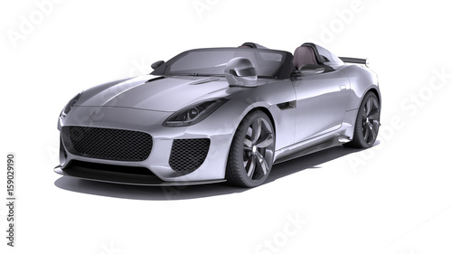 Photo  Modern Sport Car isolated