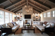 © Trinette Reed/Stocksy - Mature woman with grey hair using digital tablet in luxury living room