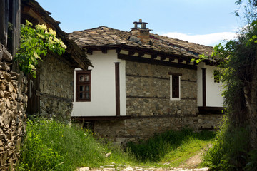 Sticker - Old stone Bulgarian houses