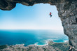 © Micky Wiswedel/Stocksy - Rock climber taking a fall on Table Mountain, Cape Town