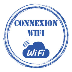 Poster - Logo connexion wifi.