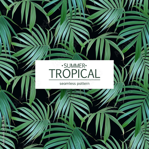 Vector Tropical Palm Leaves Seamless Pattern Fl Exotic Hawaiian Vector Tropical Palm Leaves Seamless Pattern Fl Exotic Hawaiian Background Banana Leaf Hand