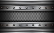 © Cobalt - Background silver metallic with rivets
