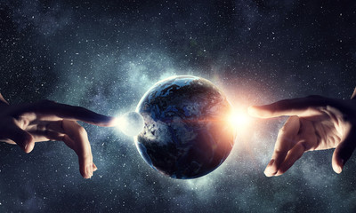 Wall Mural - idea of earth creation