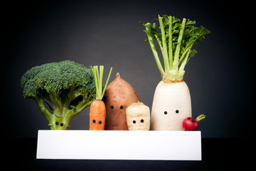 Wall Mural - Vegetables With Eyes