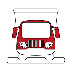 truck flat illustration icon vector design graphic