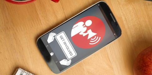 Poster - Composite image of get involved text with icons