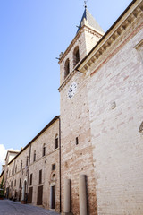 Wall Mural - Spello. Saint Maria Maggiore church in Umbria in Italy