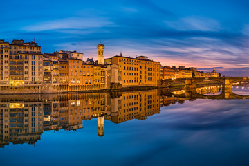 Wall Mural - Night skyline of Florence, Italy