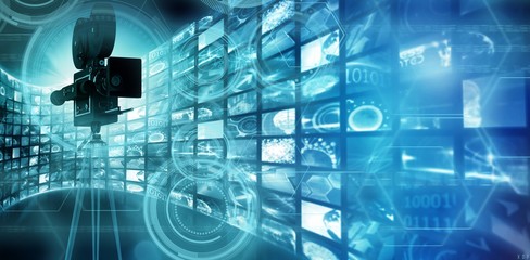 Poster - Composite image of interface