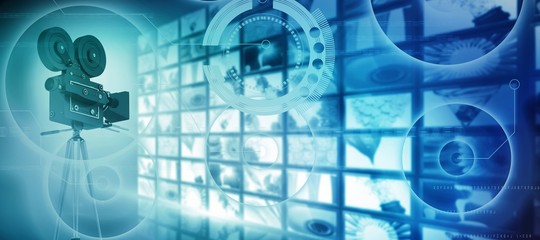 Poster - Composite image of interface