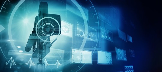 Poster - Composite image of interface