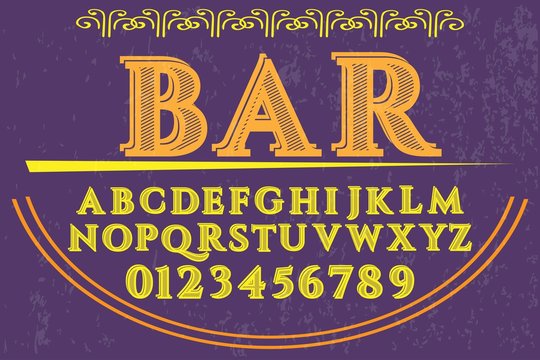 font.script.typeface vector