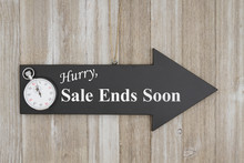 Hurry Sale Ends Soon Sign