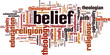 Belief word cloud