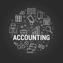 Accounting Service - Round Concept