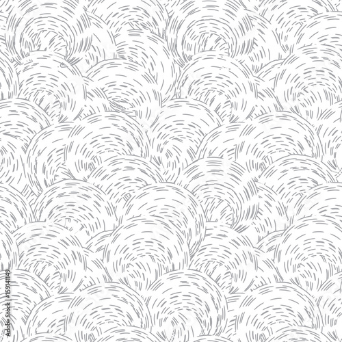 Obraz na płótnie Abstract ripple line seamless pattern Wavy swirl ornamental background