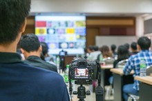 Video Recorder At Seminar Room Background