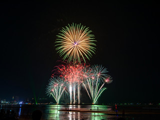 Beautiful fire work display  