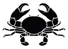 Crab Sea Animal Silhouette