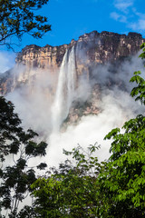 Angel Falls (Salto Angel), world's highest waterfall (978 m), Venezuela