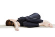 © rilueda - Yoga Reclining Twist Pose - Jathara Parivartaranasana