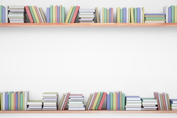 Poster - Books on white background