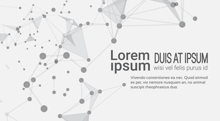 Poster - Abstract Polygonal Geometrical Background Banner With Copy Space Vector Illustration
