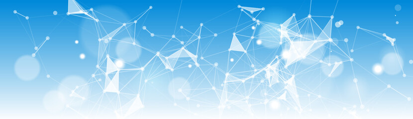 Poster - Abstract Polygonal Geometrical Background Horizontal Banner With Copy Space Vector Illustration