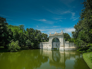 the old building in park