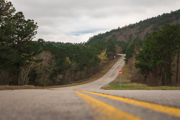 Wooded Mountain Pass