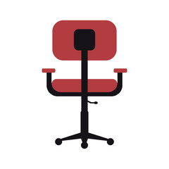 Wall Mural - chair office flat illustration vector icon design graphic