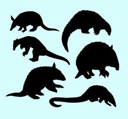 Canvas Print - anteater mammal animal silhouette. Good use for symbol, logo, web icon, mascot, sign, sticker, or any design you want 