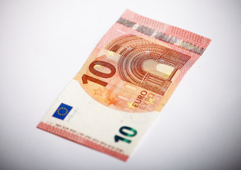 ten euro note isolated